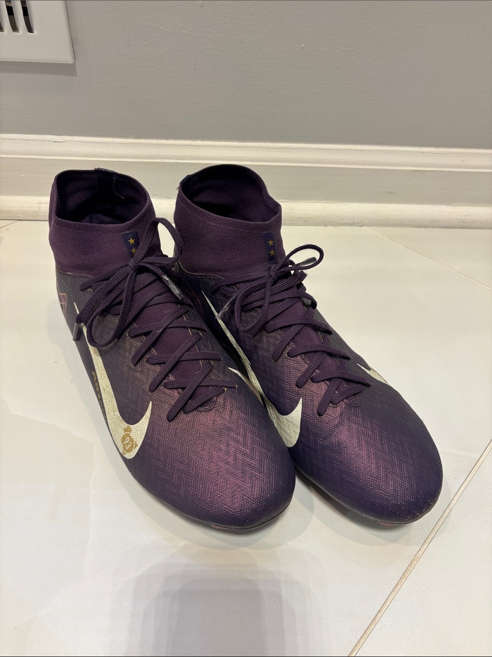 Nike Air Zoom Mbappe Mercurial Firm Ground Soccer Cleats Mens US 8